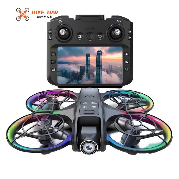 Basic FPV Drone - 4.5" Screen Remote Real-Time FPV Brushless Motors - 480P HD Camera Durable Plastic Build Beginner-Friendly