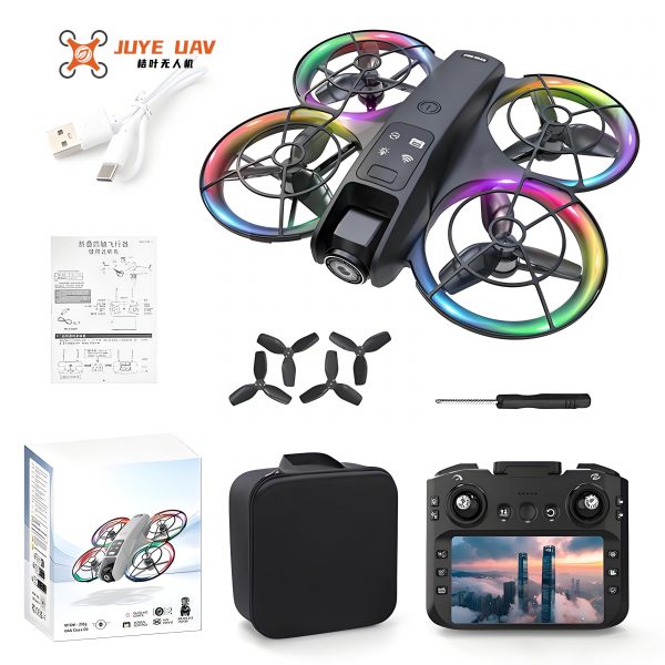 Basic FPV Drone - 4.5" Screen Remote Real-Time FPV Brushless Motors - 480P HD Camera Durable Plastic Build Beginner-Friendly - Image 4